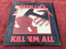 Metallica Kill 'Em All Vinyl Record Megaforce MRI 069 1983 OG Silver Label