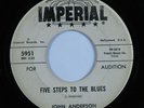 R&B Popcorn Soul 45 JOHN ANDERSON Five Steps To The Blues IMPERIAL promo HEAR