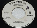 Elvis Presley Suspicion / Kiss Me Quick 1964 RCA 447-0639 45 rpm WL PROMO