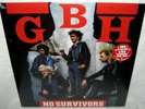 GBH No Survivors LP PUNK ROCK Hardcore LIVE 1982 Translucent Red VInyl REISSUE