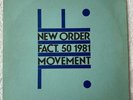 New Order Fact.50 1981 Movement 12” Vinyl LP Etched Stamped A3 B3
