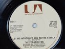 The Stranglers - Let me introduce you to the family  Irish Pressing 7''