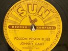 JOHNNY CASH-Folsom Prison Blues/So Doggone Lonesome -78 Speed- Sun Records 232
