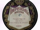RARER IMPERIAL RECORD LABEL SINGLE SIDED 78 - MISS JONES & MR SPENCER - FLANAGAN