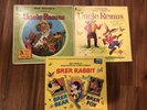 Walt Disney 3 Records Uncle Remus Vinyl Record LP Rainbow Brer Rabbit Disneyland