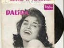 DALIDA juke box pochette rare GUITARE ET TAMBOURIN - RENDEZ VOUS AU LAVANDOU