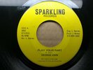 George Chin  Play Your Part / Version 1975 Sparkling Records Roots Reggae Dub 45
