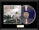 RUSH PERMANENT WAVES ALBUM FRAMED VINYL LP WHITE GOLD SILVER METALIZED RECORD