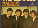 Beatles Yesterday Act Naturally VG+ ORIG CAPITOL SWIRL 45 +PICTURE SLEEVE