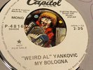Weird Al Promo 45 My Bologna 1979 Mono School Cafeteria • The Knack •Mint•