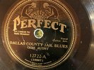 Perfect 12722 Gene Autry  DALLAS COUNTY JAIL BLUES  78 rpm country 1931 E-