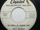 Hear  Country Promo 45 Skeets Mcdonald - You Oughta See Grandma Rock / Heart Bre