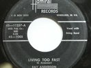 Hear  Rockabilly 45 Ray Anderson - Living Too Fast / At Last On Admiral
