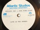 Yacht Rock Gem  England Dan & John Ford Coley Love Is The Answer Acetate MASTER