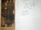 Frank Zappa  signed menu 1971