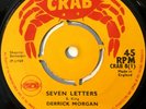 DERRICK MORGAN Seven Letters TARTANS Lonely Heartaches UK 1969 CRAB 8 EX+