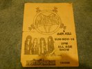 Slayer Reign in Blood original concert flyer 1986 rare Overkill Venom Exodus