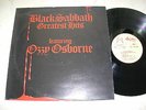 Black Sabbath Greatest Hits Raro Italiano Copertura