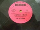 78rpm RECORD BY THE OLYMPICS WESTERN MOVIES