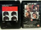 TWO 8-TRACK TAPES THE BEATLES A HARD DAY'S NIGHT UA U-3006 LET IT BE 1970 APPLE
