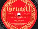 Gennett #3306: Alberta Jones Red Peppers-Take Yo' Fingers Off/Must Be Hard V/V-