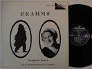 HILDE ROESSEL MAJDAN Brahms Seventeen Songs WESTMINSTER LP XWN classical 33 RPM