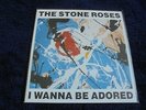 The Stone Roses - I Wanna Be Adored 1991 EURO 45 SILVERTONE w/PRESS RELEASE