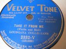 LOUISIANA  COLLEGIANS--FRANK  AUBURN---VELVET  2332---ETAT--VG