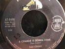 Sam Cooke   Shake / A Change Is Gonna Come 1964 1st Press | 7