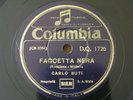 Italian Carlo Buti Faccetta Nera 78RPM Columbia DQ 1726 EX #Listen#