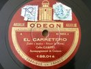 Carlos Gardel El Carretero French 78RPM Odeon 188.014