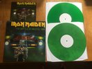 IRON MAIDEN - THE BATTLE OF BRISTOL 1986 -LIM ED PRIVATE PRESS 2 GREEN LP & BOOK