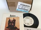 Beatles / Rare Ringo Starr on Drums / Rare Packing Box w/ Promo 45 & Promo PS
