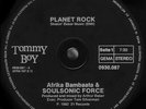 Afrika Bambaataa & Soulsonic Force Planet Rock Vinyl Single 12inch Tommy Boy