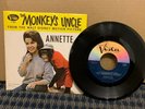 1962 Annette THE MONKEYS UNCLE 45 RPM 7” Single (Buena Vista Records) A33-1