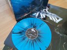 AIR RAID - Night Of The Axe LP Blue Splatter Vinyl RARE OOP Night Demon PORTRAIT