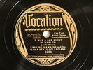 JAZZ ERSKINE HAWKINS COLLEGIANS It Was A Sad Night In Harlem VOCALION 3289