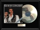 ELVIS PRESLEY IN CONCERT LP ALBUM WHITE GOLD SILVER PLATINUM TONE RECORD NON RIA