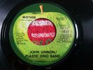 The Beatles John Lennon Apple 45 record MOTHER 1970 company sleeve