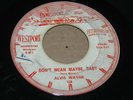 ROCKABILLY BOPPER 45 - ALVIS WAYNE - DON'T MEAN MAYBE BABY - WESTPORT