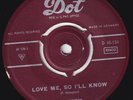 BOB DENTON w/ EDDIE COCHRAN Love Me So I'll Know RARE Denmark 45 rockabilly teen