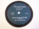 BABY WASHINGTON Rare 78rpm NEPTUNE 104 