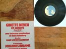 GINETTE NEVEU / En concert / BRAHMS / LP GATEFOLD / STIL / FRANCE