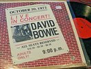 DAVID BOWIE LIVE IN CONCERT OCTOBER 20 1972 LIVE 2 LP VG+ VINYL TMOQ