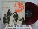 THE BEATLES / A HARD DAY'S NIGHT, RED WAX JAPAN ORIG. 1st PRESS 1964 ODEON LP EX