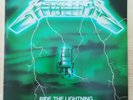 METALLICA original 1984 LP france green cover Ride The Lightning Bernett SB18026