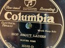 Columbia 15103D Oliver Sims (Harmonica) HOP ABOUT LADIES 78 rpm Country 1926 E++