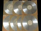 RARE 1934 RUDY VALLEE FLEISCHMANN YEAST HOUR ALUMINUM RADIO SHOW DISCS JOE COOK