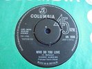 Ronnie Hawkins - Who Do You Love c/w Bo Diddley 1963 UK 45 COLUMBIA