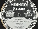 Edison Electric Diamond Disc 52426 Pop Collins Train Never Arrived Mother's Wish